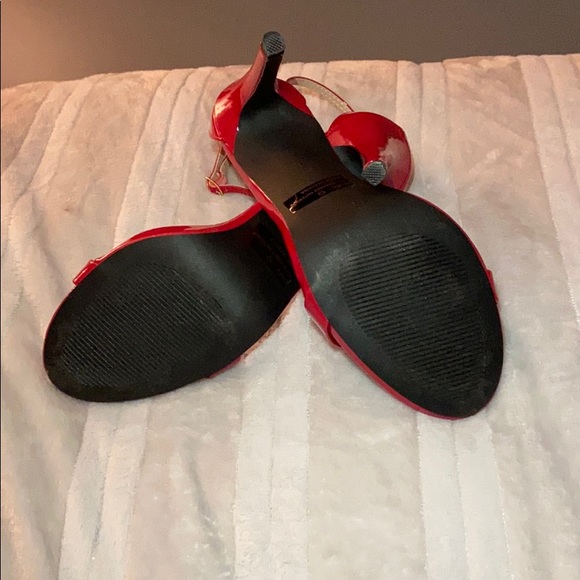 Red Strappy Heels - Picture 4 of 4